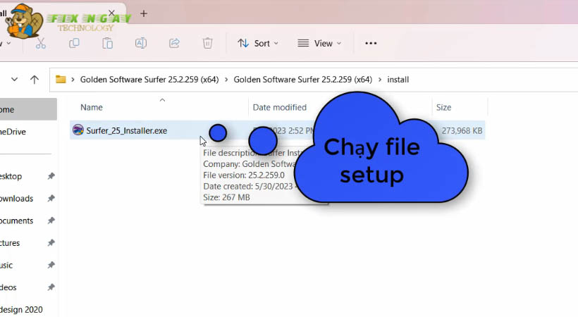 Chạy file Setup Golden Software Surfer 25