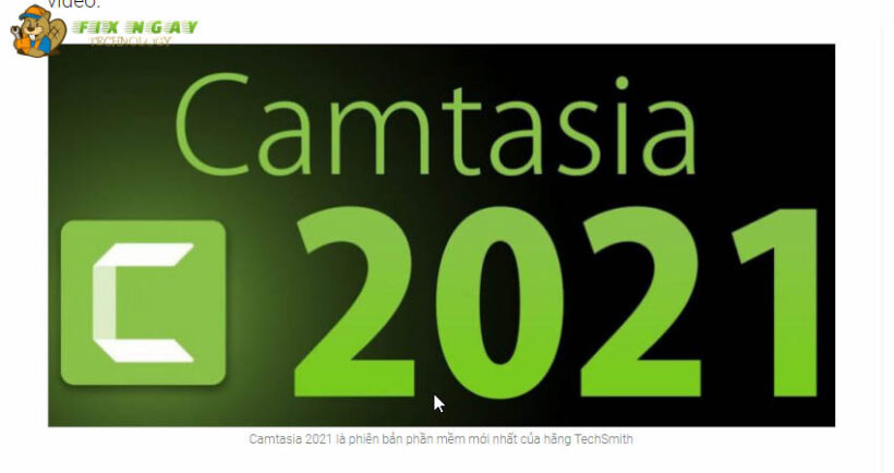 Camtasia phiên bản 2021- Hướng dẫn cài đặt.