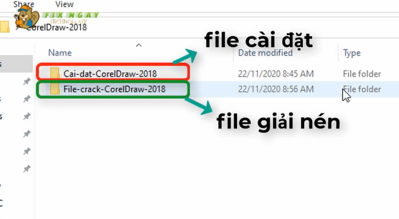 Mở File cài đặt phần mềm Coreldraw 2018.