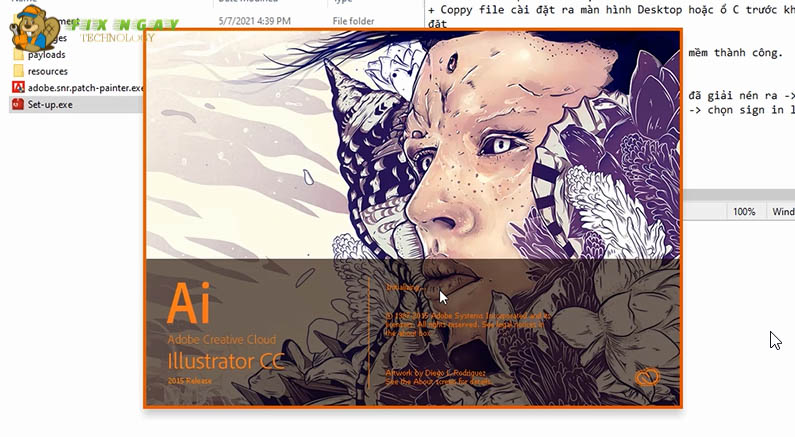 Adobe Illustrator 2015-Hướng dẫn cài đặt-Kích hoạt vĩnh viễn.