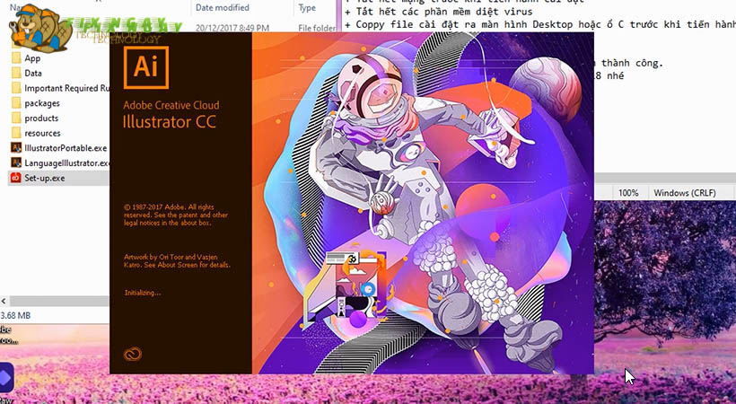 Adobe Illustrator 2018-Hướng dẫn cài đặt- kích hoạt vĩnh viễn.