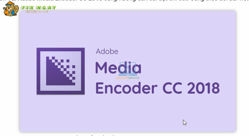 Media Encoder 2018 -Hướng dẫn cài đặt.