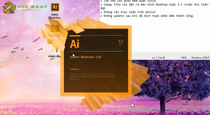 adobe Illustrator cs6 -Hướng dẫn cài đặt.