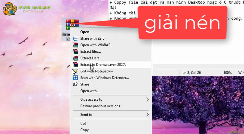 Giải nén file