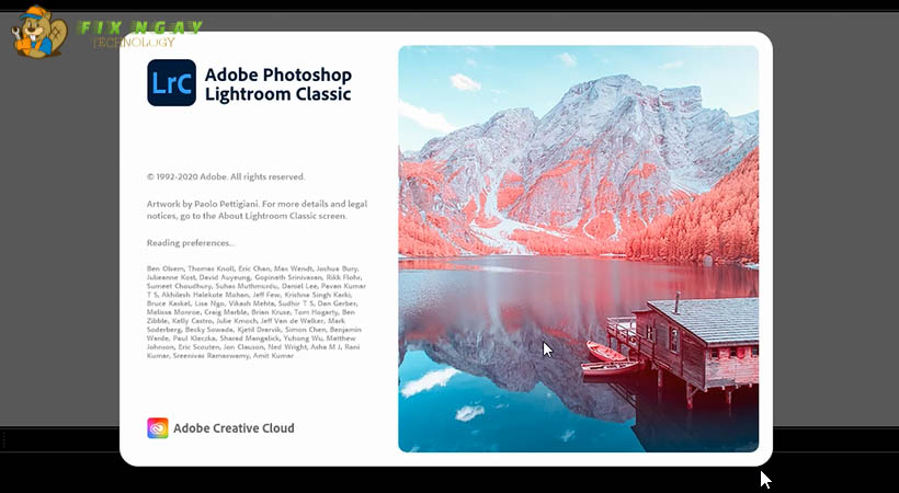 Đã xong phần cài đặt lightroom 2021.