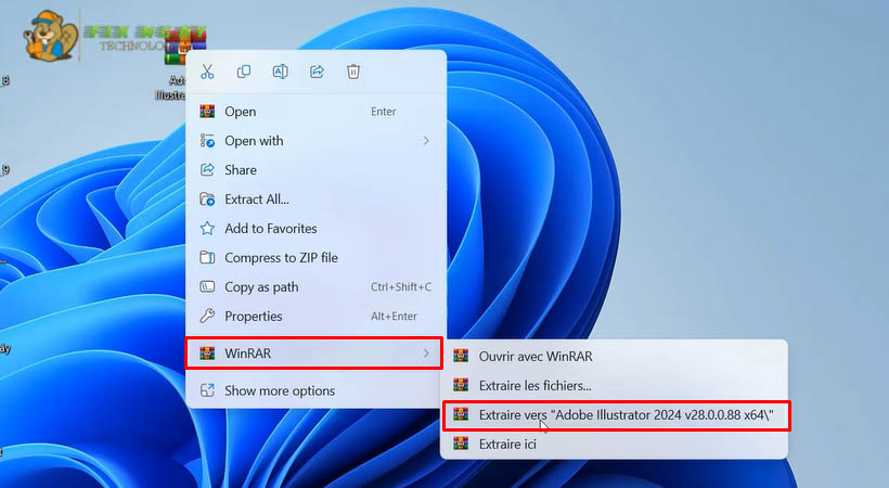 giải nén file Adobe Illustrator 2024
