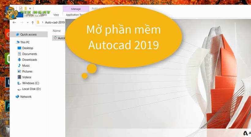 Khởi chạy file kích hoạt Download Autocad 2019