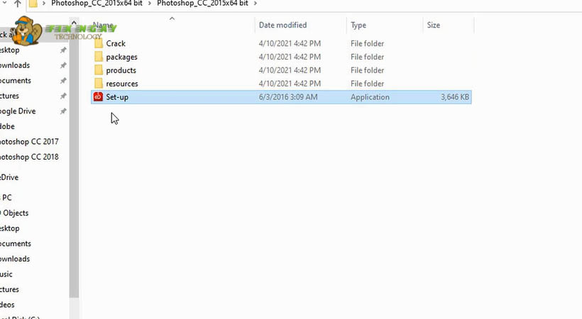 Chạy File Setup Photoshop 2015