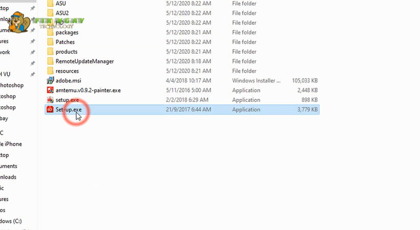 Chạy file Setup Photoshop 2018