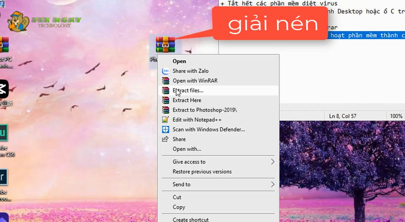 Giải nén Photoshop 2019