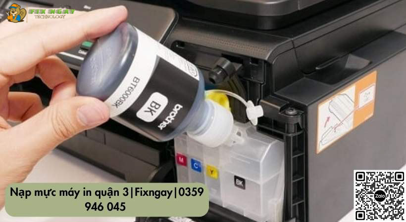 Dịch vụ liên quan nạp mực máy in quận 3